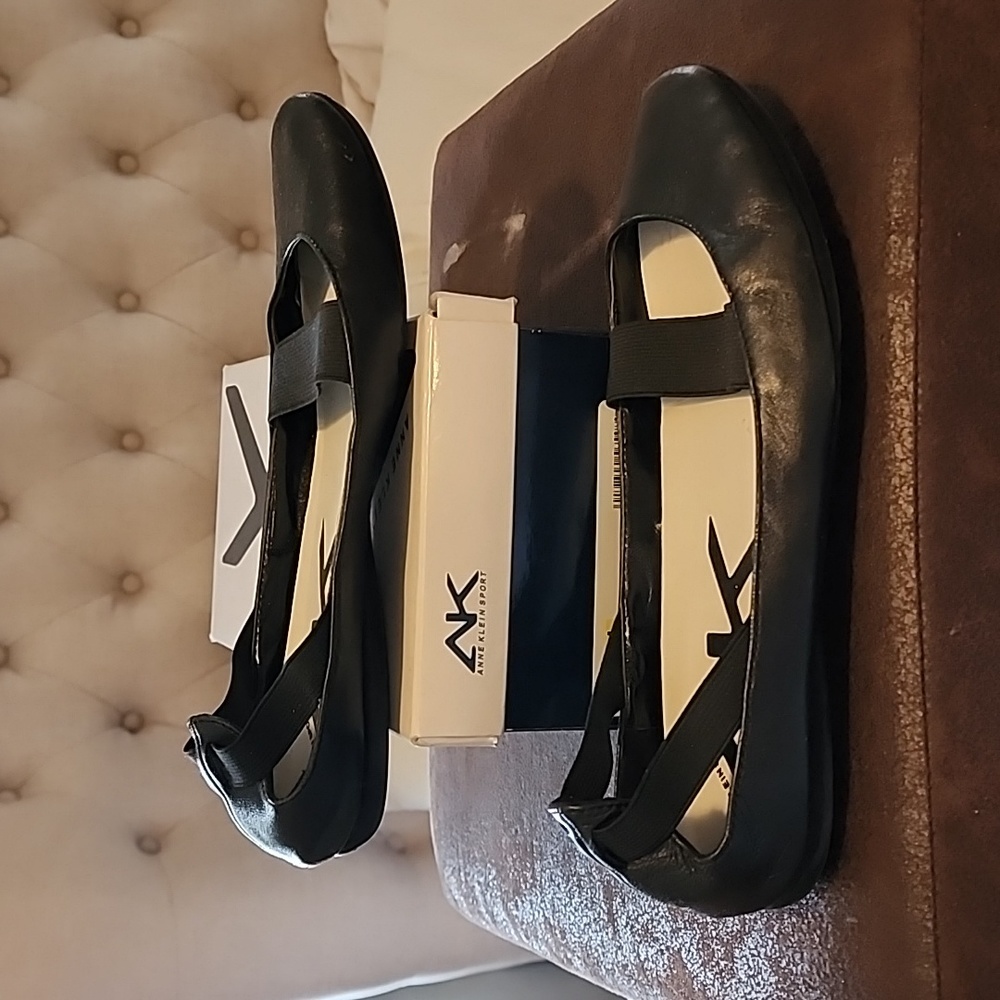 Anne Klein ballet flats 8 black
